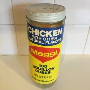 Vintage Maggi Chicken Boullion Jar.